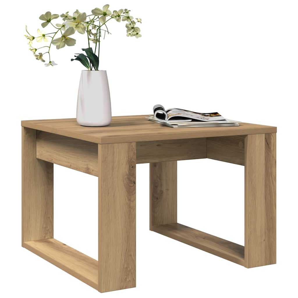vidaXL Príručný stolík dub artisan 50x50x35 cm spracované drevo