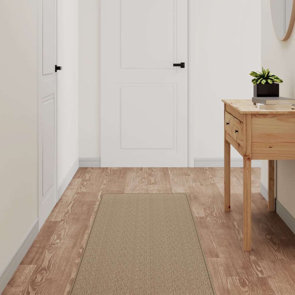 vidaXL Behúň koberec sisalový vzhľad pieskový 50x200 cm