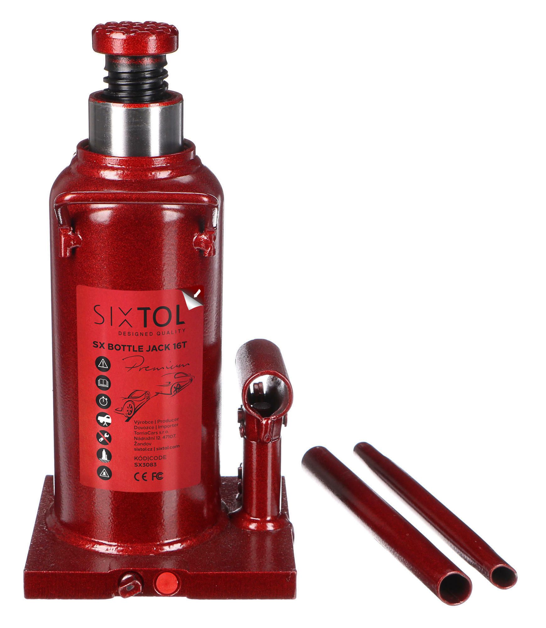 Hydraulický zdvihák panenka SX BOTTLE JACK PREMIUM 16T SIXTOL