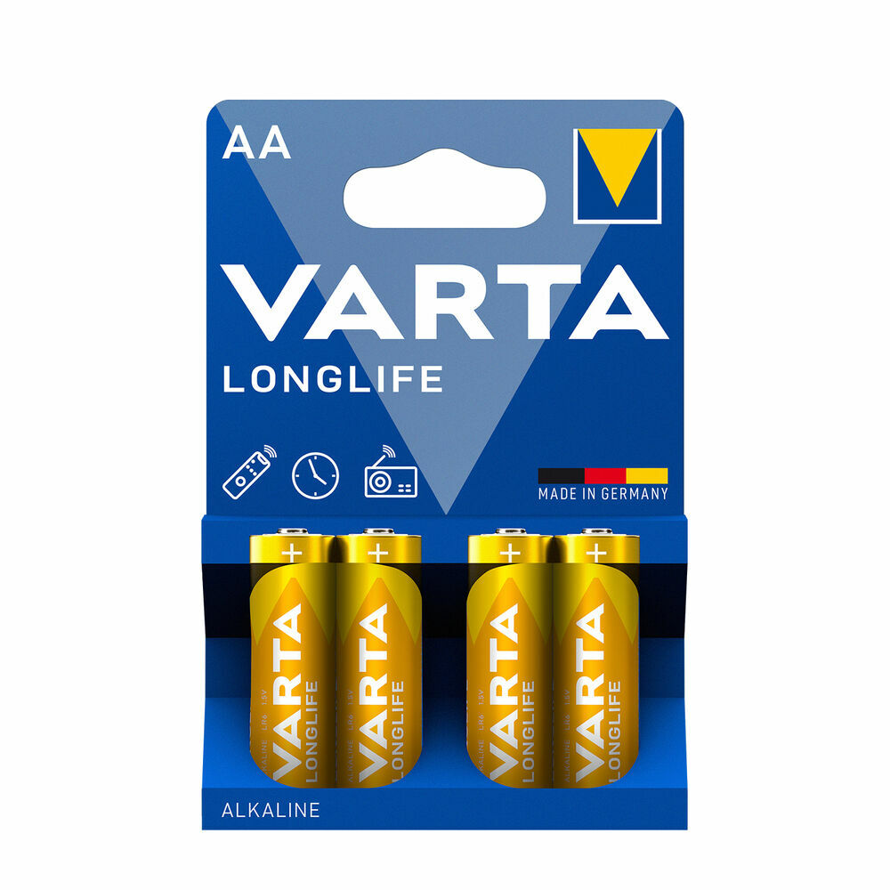 Varta Longlife alkalická tužková batéria AA LR6, 4ks T00063237