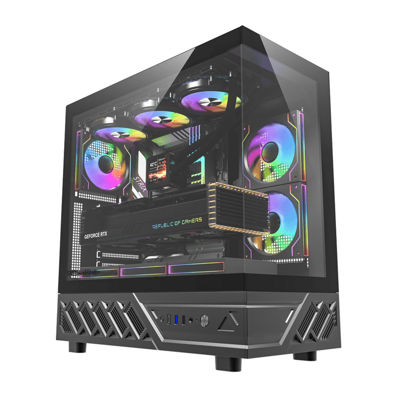 Počítačová skriňa DarkFlash DS950 (čierna) + 6 ventilátorov DS950 BLK +6F