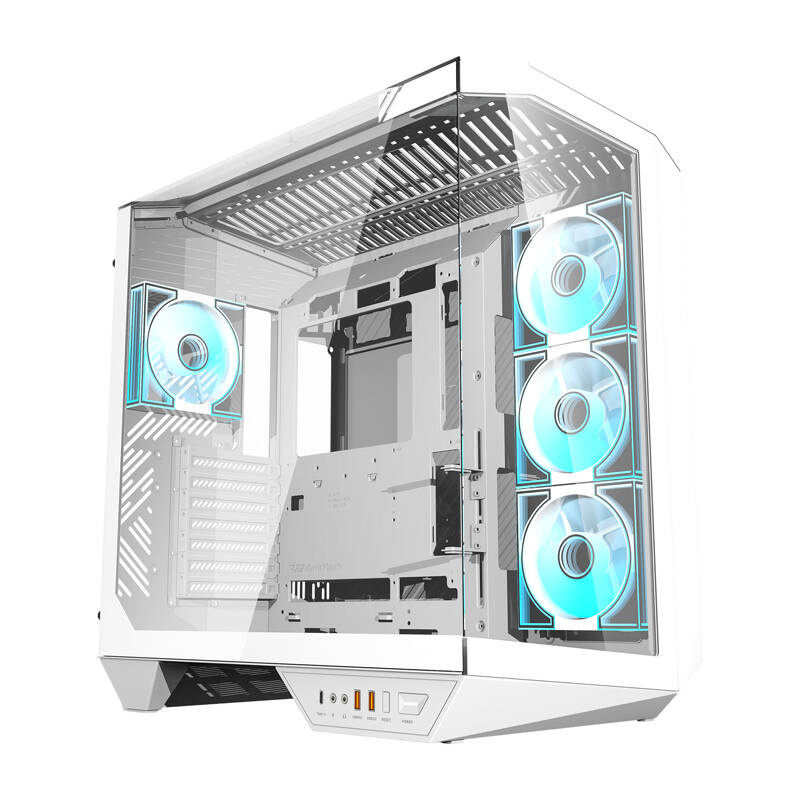 Počítačová skriňa Darkflash DY470 so 4 ventilátormi (biela) DY470 White