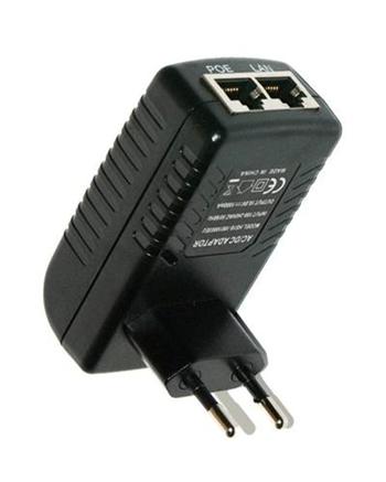 ADEX Gigabit PoE supply - 24V/1A - priamo do zásuvky s LED