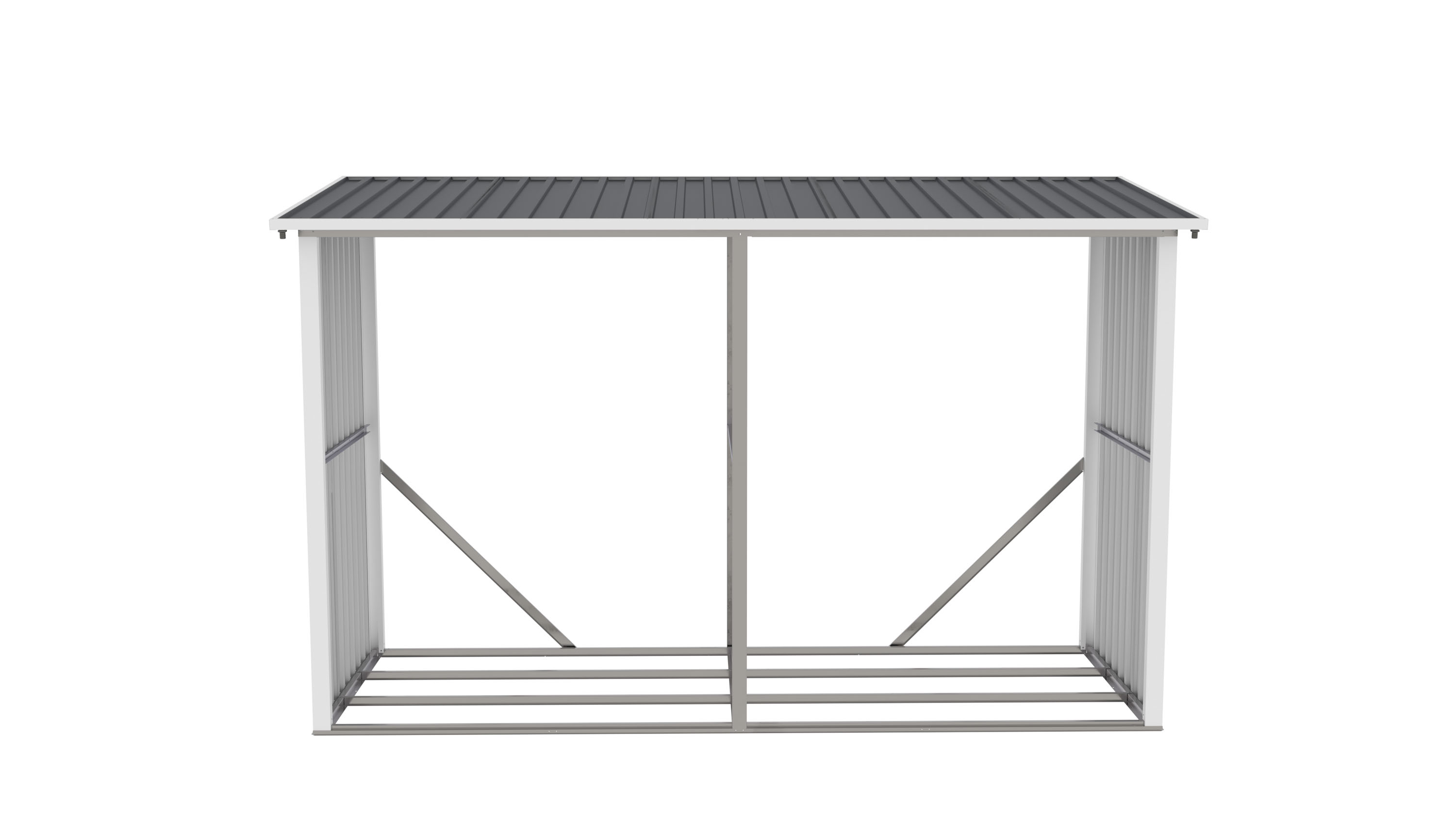 Prístrešok na drevo G21 WOH 682 - 302 x 119 cm, antracitový