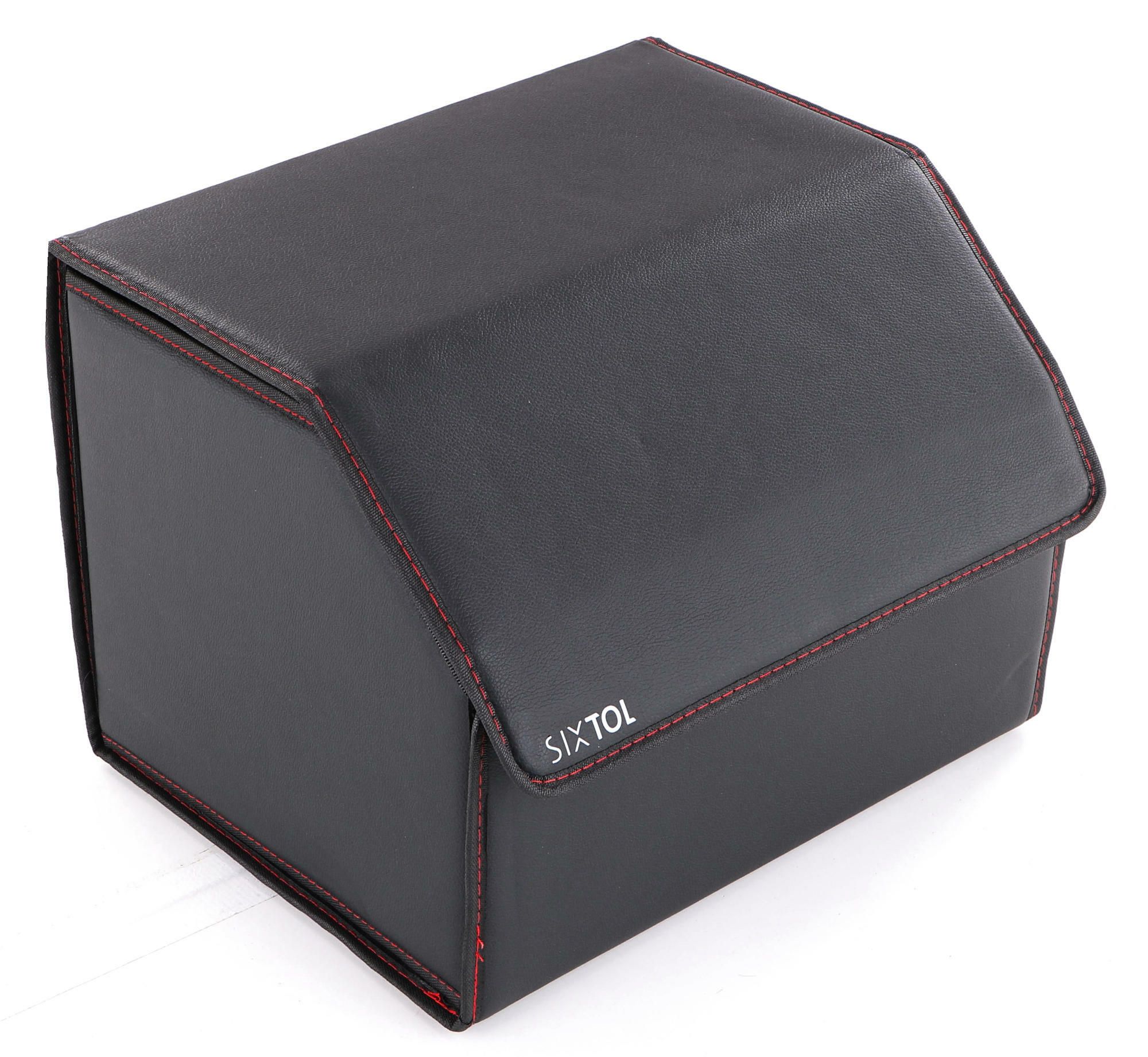 Organizér do kufru auta CAR COMPACT LEATHER M, 1 priehradka, skladateľný, s víkom SIXTOL