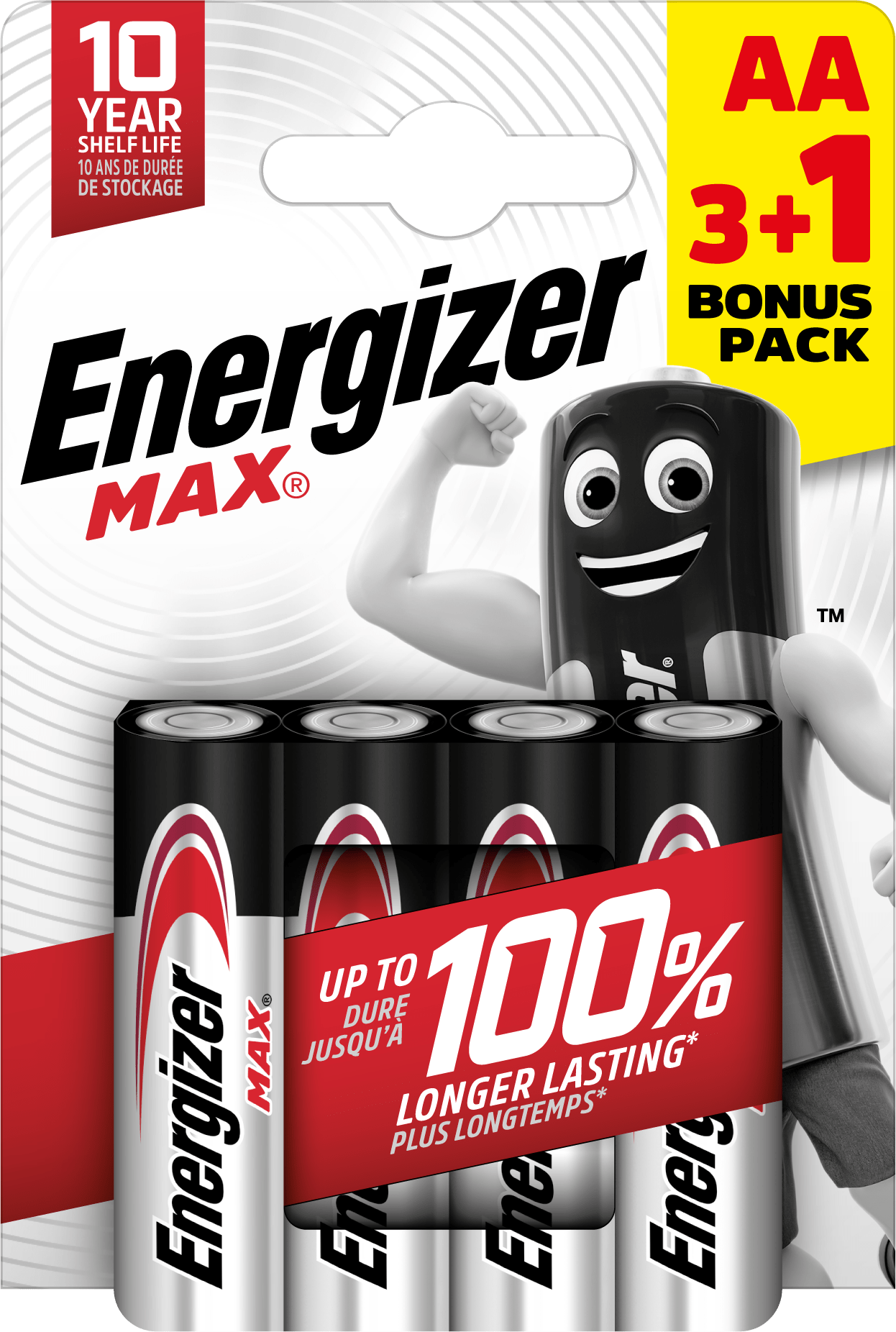 Energizer Max AA alkalické batérie 4ks (3+1) E303328800 T00053108