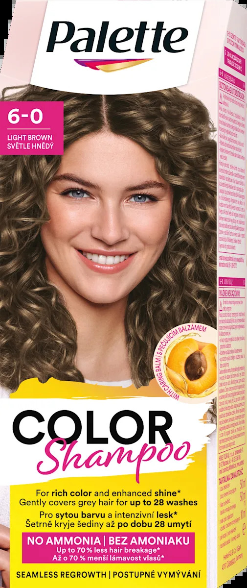 Palette 3060519 Color Shampoo 6-0 Svetlo hnedý 50 ml T00083116