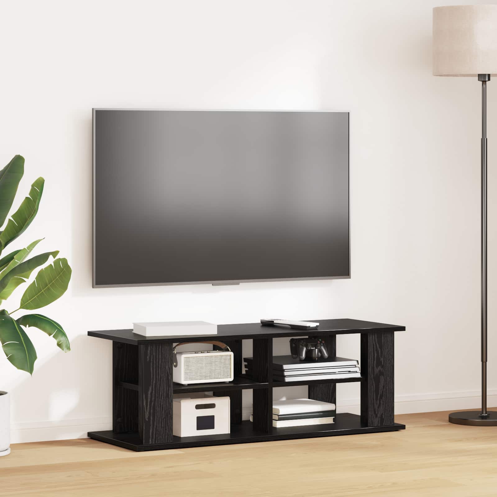 vidaXL Stojan na televízor Čierny dub 96 x 35 x 33,5 cm