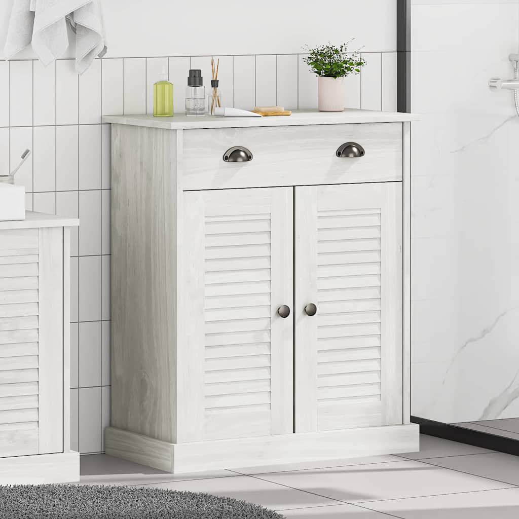 vidaXL Kúpeľňová skriňa VIGO Biela a antik biela 68 x 34 x 80 cm