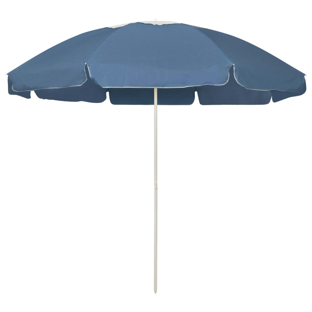 vidaXL Plážový slnečník, modrý 240 cm