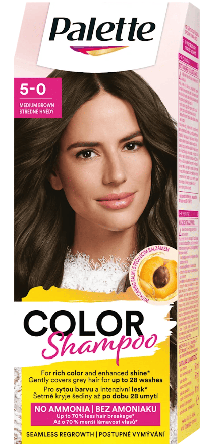 3060516 Palette Palette Color Shampoo 5-0 (221) Stredne hnedý 50 ml T00083305