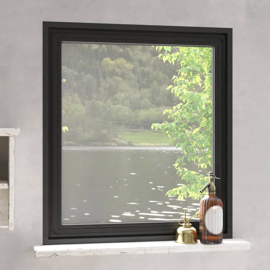 vidaXL Magnetická okenná sieťka proti hmyzu antracitová 120x140 cm