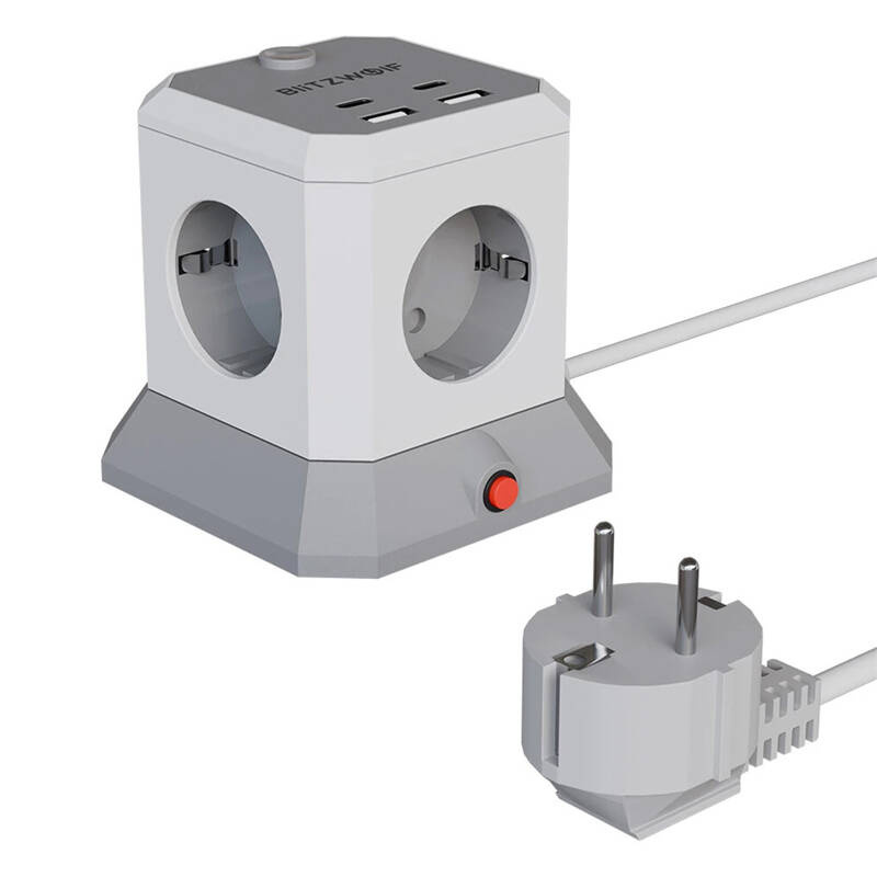 BlitzWolf BW-EC1 4xAC 2xUSB-A 2xUSB-C Extender BW-EC1
