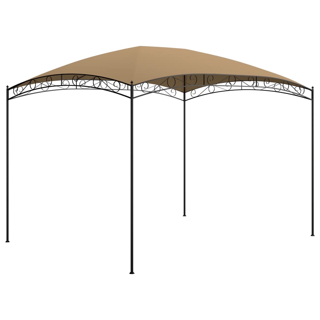 vidaXL Altánok 3x4x2,65 m sivohnedý 180 g/m²