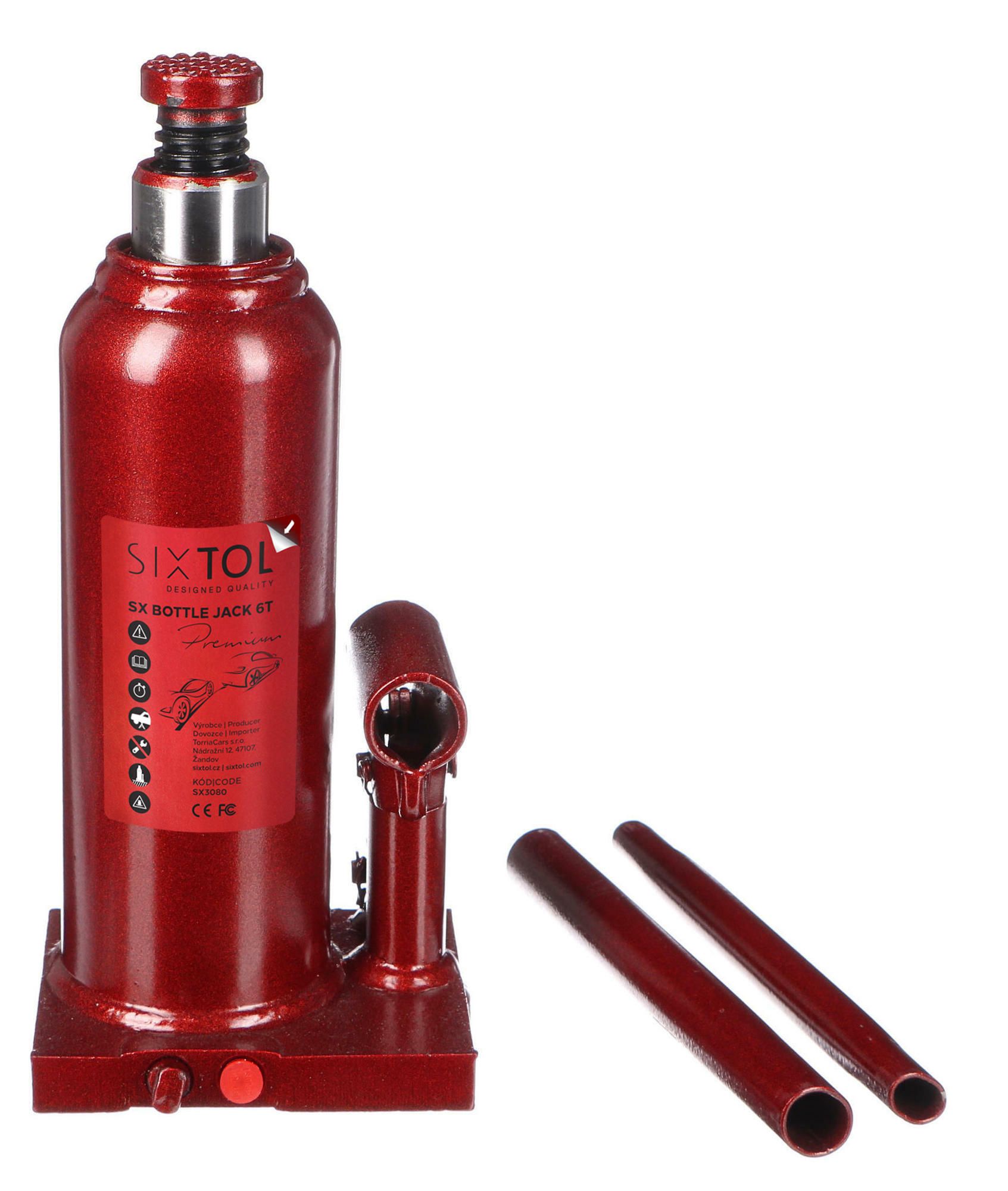 Hydraulický zdvihák panenka SX BOTTLE JACK PREMIUM 6T SIXTOL