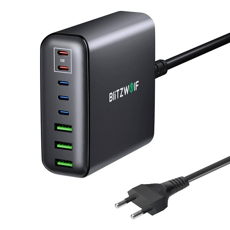Wall charger Blitzwolf BW-S26 250W (black) BW-S26