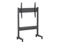 Vision X-Series VFM-F15M - Vozík - motorizovaný - pre plochý panel - 60 kg - oceľ, plast, drevotriesková doska - pieskovaný čierny - veľkosť…