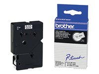 BROTHER Čierna - biela - Rolka (1,2 cm) 1 rolka nálepky - pre P-Touch PT-15, PT-20, PT-6 TC201