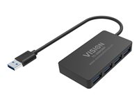 Vision - Rozbočovač - 4 x SuperSpeed USB 3.0 - desktop