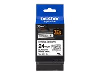 BROTHER Extra silné lepidlo - čierna na bielom - Rolka (2,4 cm x 8 m) 1 kazeta/y lamino páska - pre P-Touch PT-2470, 3600, D800, E550, H500; P-Touch …