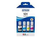 4-balíček - čierna, žltá, azúrová, purpurová - originálna - atramentová nádrž - pre Epson L4260, L4266, L6190, L6260, L6270, L6276, L6290; EcoTank L1…