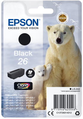 EPSON 6.2 ml - čierna - originálne - atramentová cartridge - pre Expression Premium XP-510, 520, 600, 605, 610, 615, 620, 625, 700, 710, 720, 800, 81…