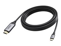 VISION - Kabel adaptéru - USB-C s piny (male) do HDMI s piny (male) - 5 m - koaxiál - cerná - podpora 4K60 Hz (3840 x 2160)