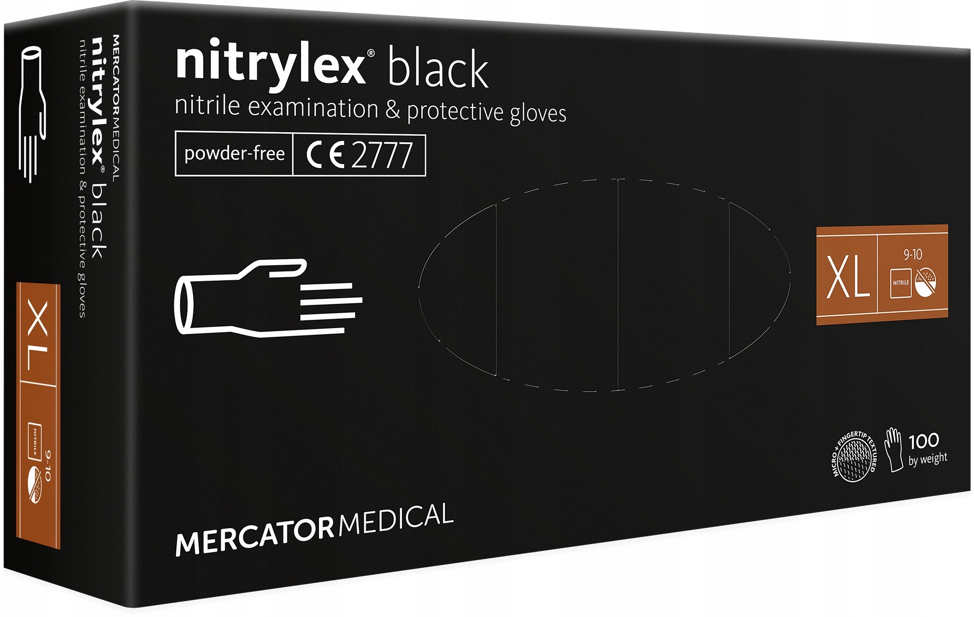 Nitrilové rukavice Nitrylex Basic veľ. XL, 100 ks