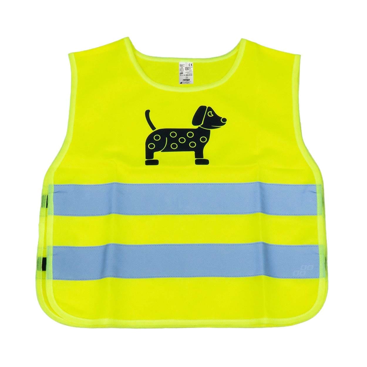 Reflexná vesta detská žltá DOG AMiO-03937