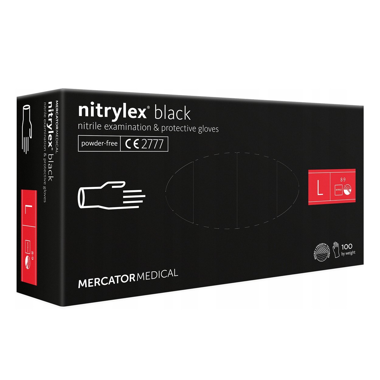 Nitrilové rukavice Nitrylex Basic veľ. L, 100 ks