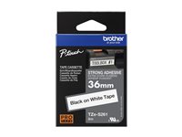 Extra silné lepidlo - černá na bílé - Role (3,6 cm x 8 m) 1 kazeta/y lamino páska - pro P-Touch PT-3600, 9200, 9400, 9500, 9600, 9800, D800; P-Touch…