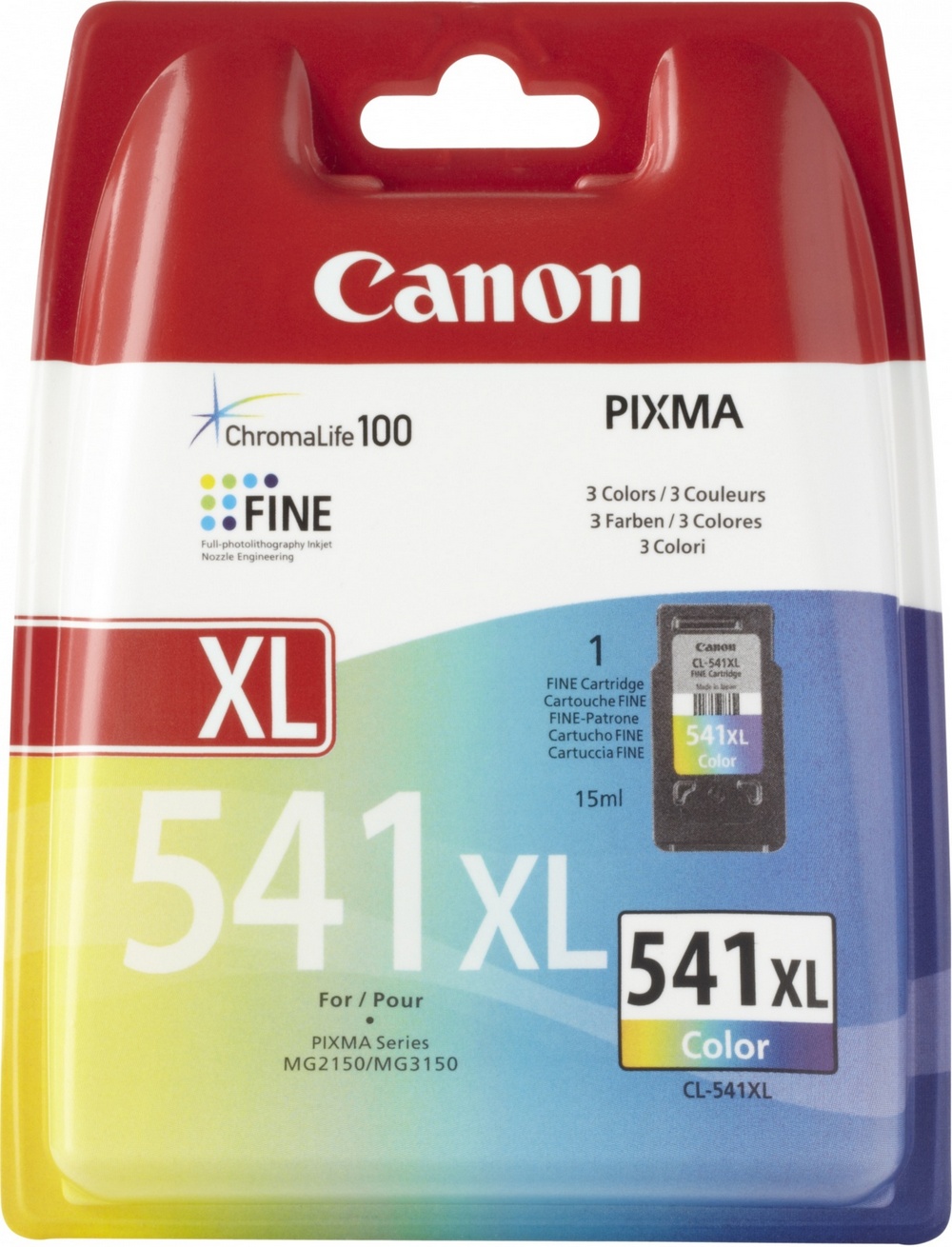 CANON 15 ml - Vysoká výtěžnost - barva (azurová, purpurová, žlutá) - originální - inkoustová cartridge - pro PIXMA GM4050, MG3150, MG3510, MG3550, MG…