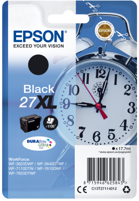 EPSON 17.7 ml - XL - čierna - originálna - atramentová kazeta - pre WorkForce WF-3620, WF-3640, WF-7110, WF-7210, WF-7610, WF-7620, WF-7710, WF-7715,…