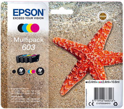 EPSON 4-balení - černá, žlutá, azurová, purpurová - originální - blistr - inkoustová cartridge - pro Expression Home XP-2150, 2155, 3150, 3155, 4150,…