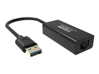 Sieťový adaptér - USB 2.0 - Gigabit Ethernet x 1 - čierna