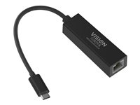 Sieťový adaptér - USB-C 3.1 - Gigabit Ethernet x 1 - čierna