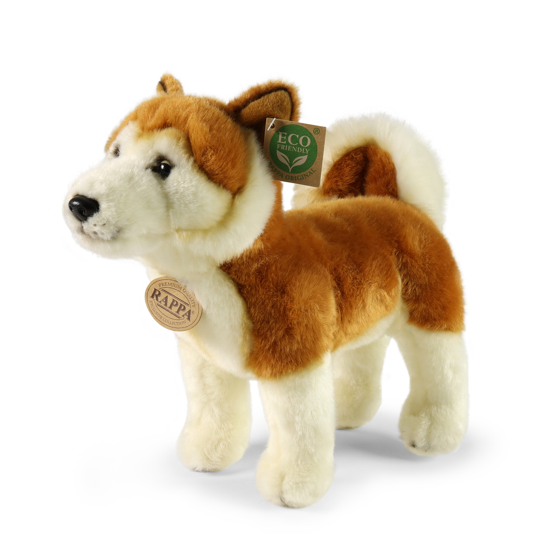 Plyšový pes Akita Inu 30 cm ECO-FRIENDLY
