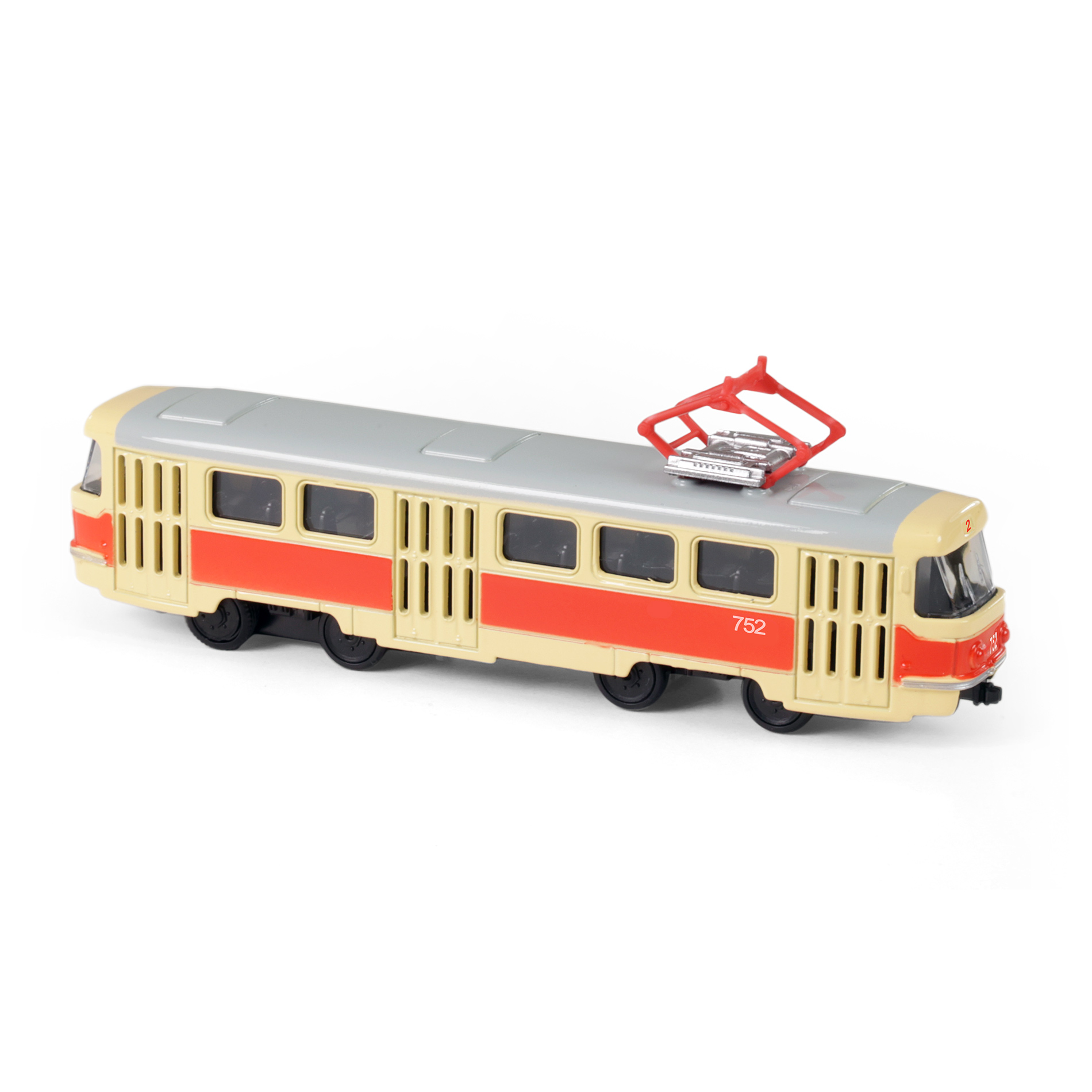 Kovová retro električka 16 cm