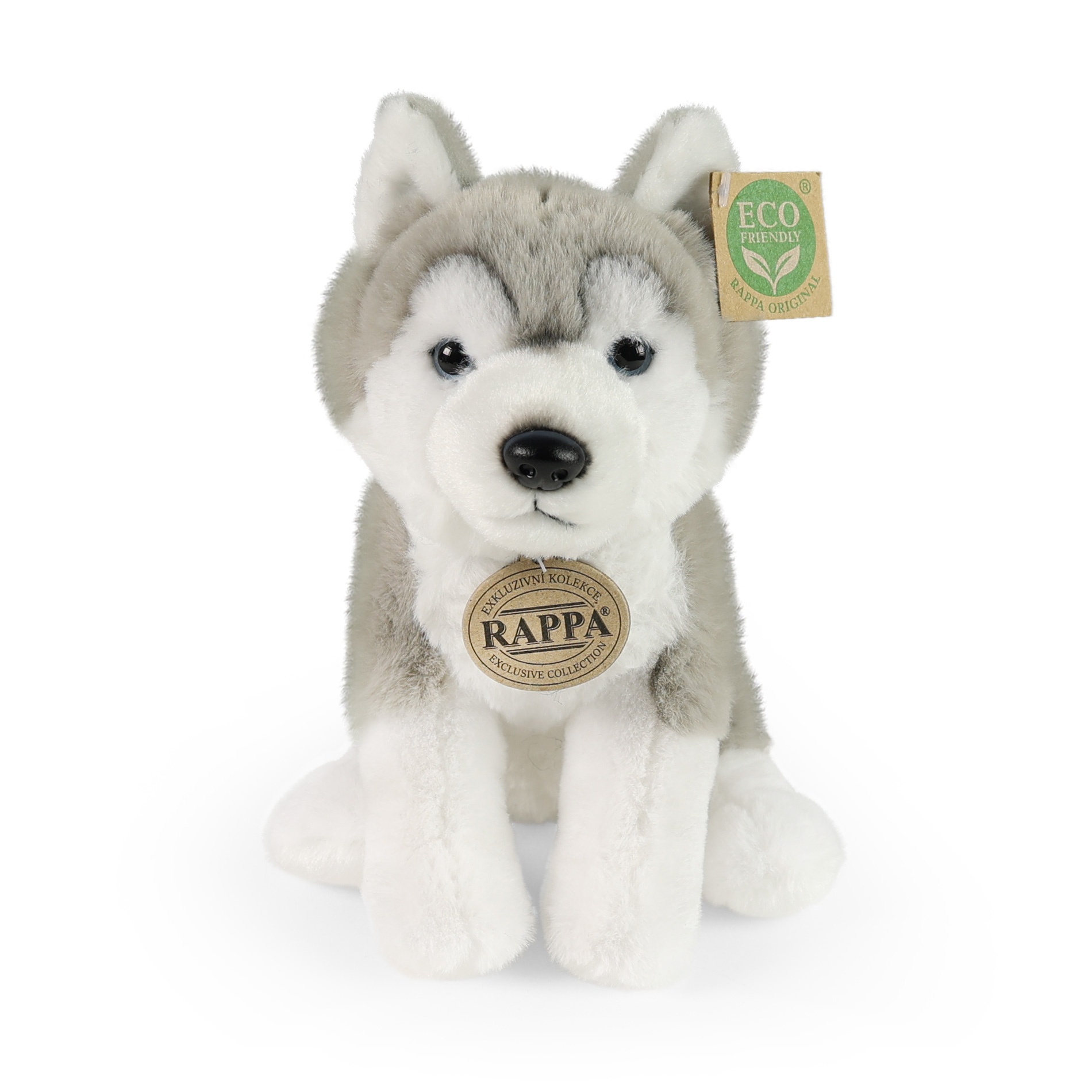 Plyšový pes husky 23 cm ECO-FRIENDLY SOFT