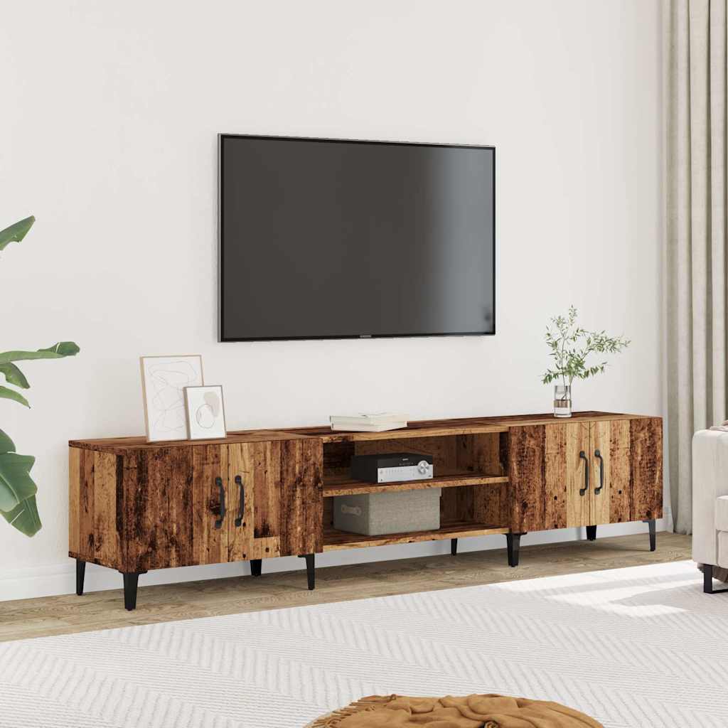 vidaXL TV skrinka staré drevo 180x31,5x40 cm kompozitné drevo