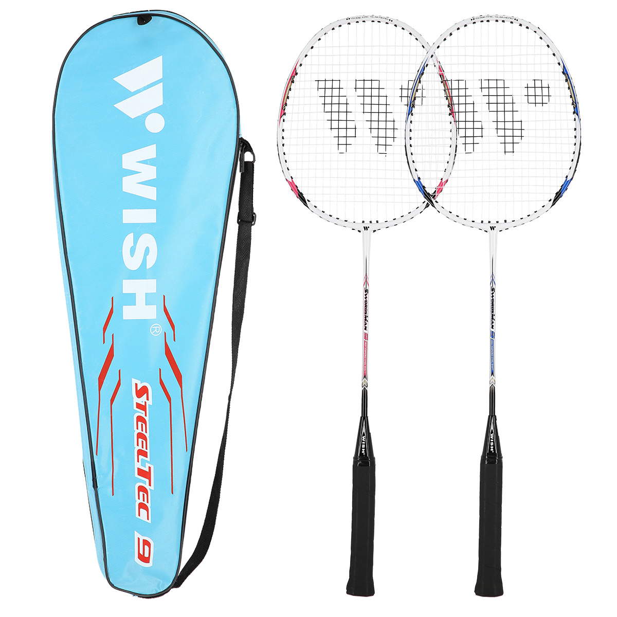 Súprava bedmintonových rakiet WISH Steeltech 9K