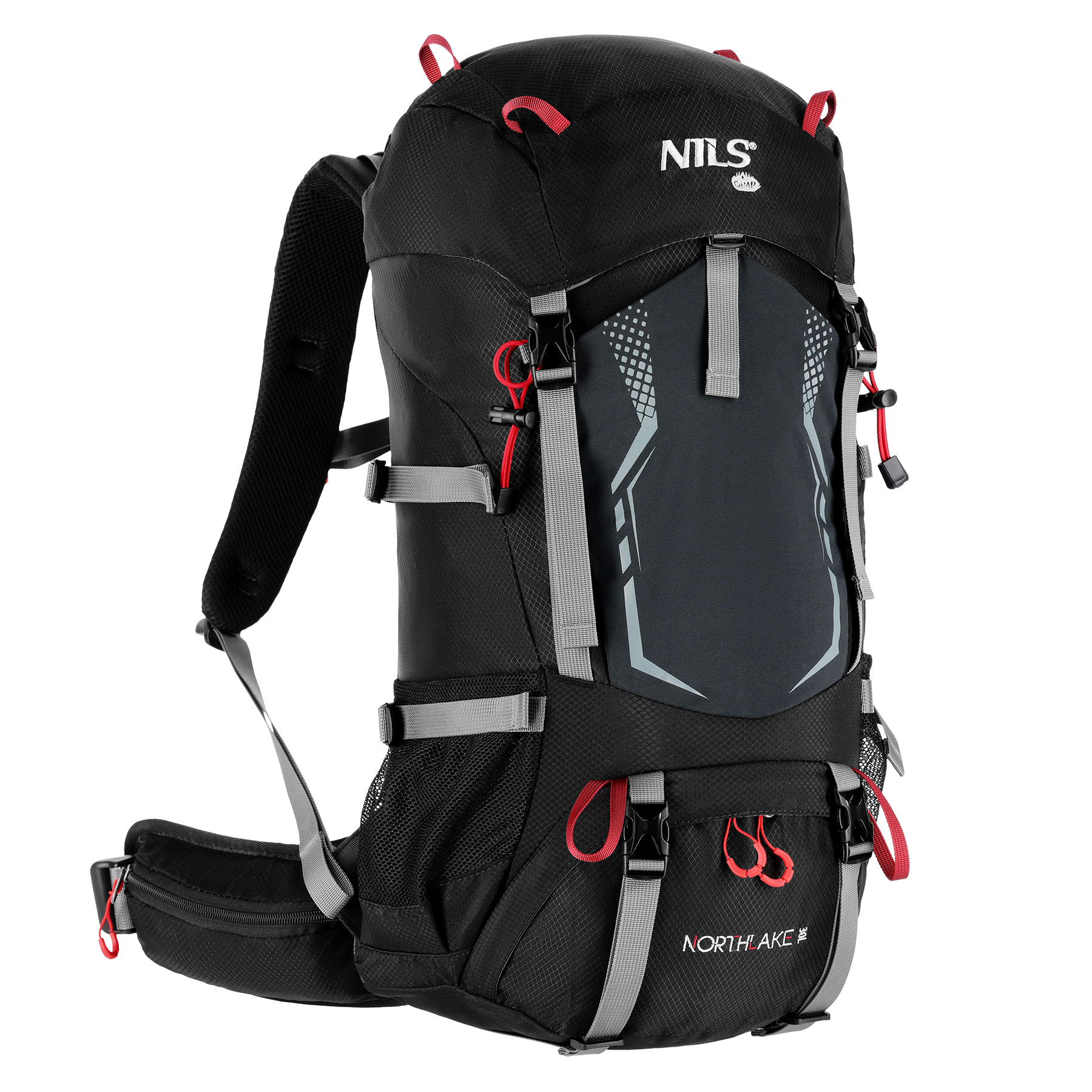 Turistický batoh NILS Camp NC1993 Northlake 30L + 10L čierny