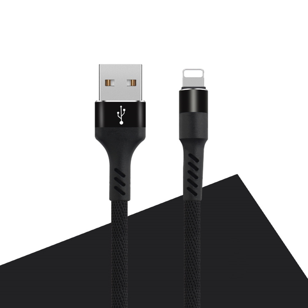 Kábel Maxlife MXUC-01 USB - Lightning 1,0 m 2A čierny nylon OEM001956