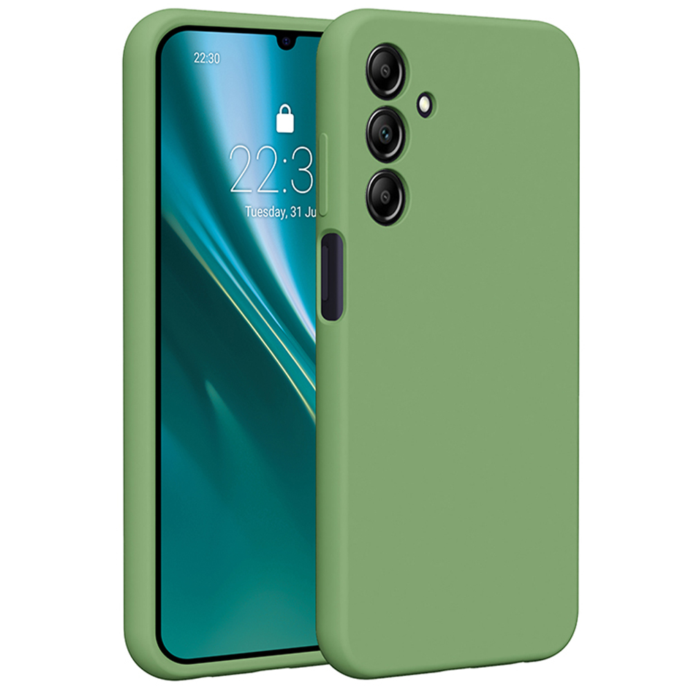 Puzdro Etteri Silicone pre Samsung Galaxy A25 5G (global) svetlozelená
