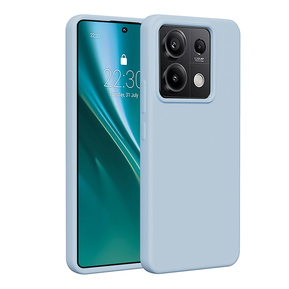 Puzdro Etteri Silicone pre Xiaomi Redmi Note 13 Pro 5G svetlomodré