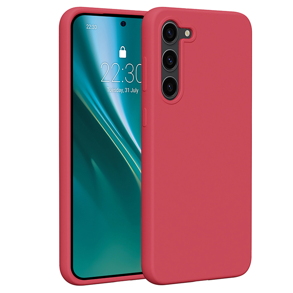 Puzdro Etteri Silikónové pre Samsung Galaxy S23 Plus malinové