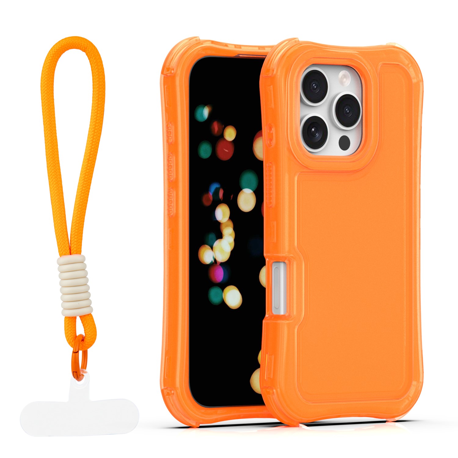TFO Puzdro Safepop s remienkom pre iPhone 16 Pro 6,3" oranžové