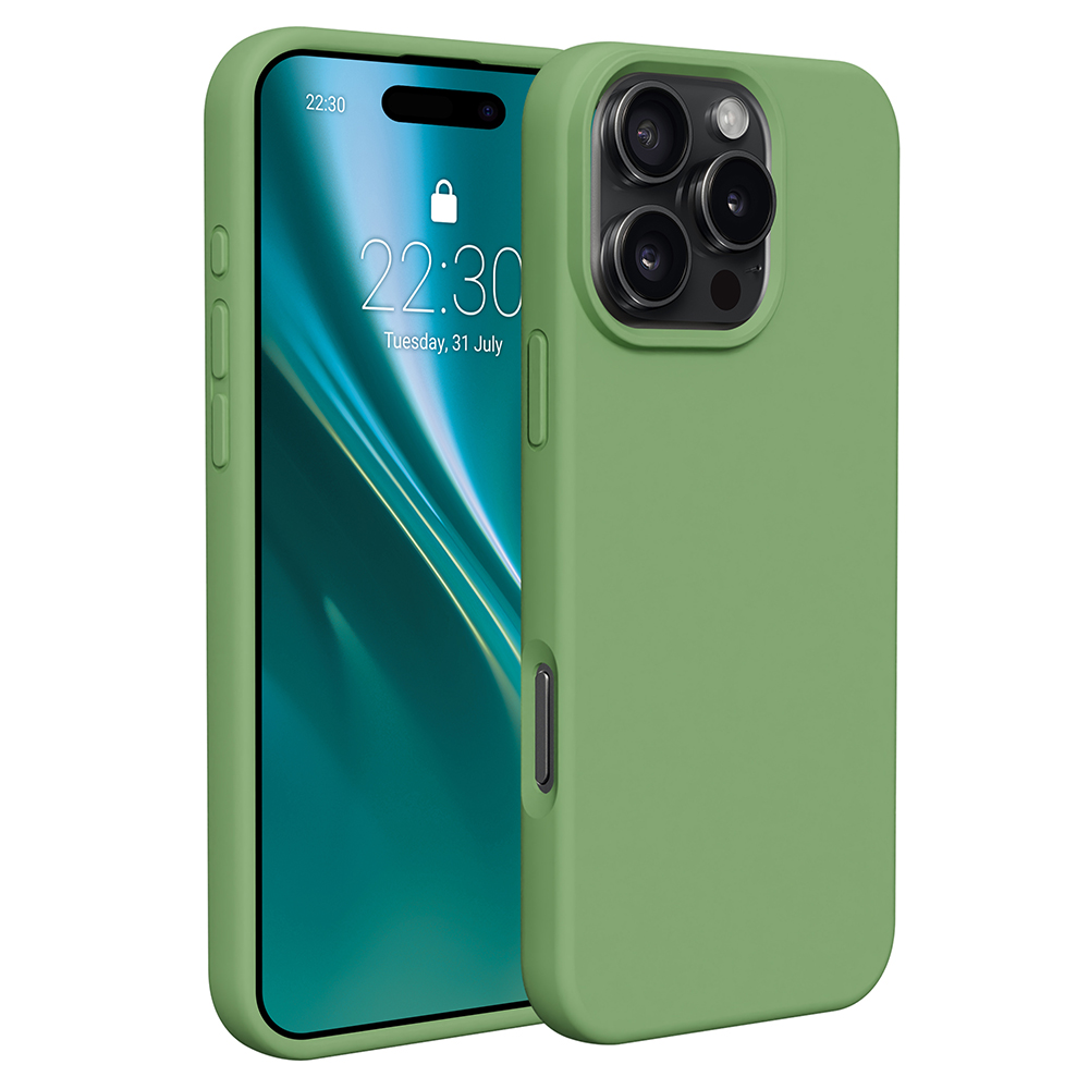 Etteri Silicone puzdro pre iPhone 16 Pro Max 6,9" svetlozelená