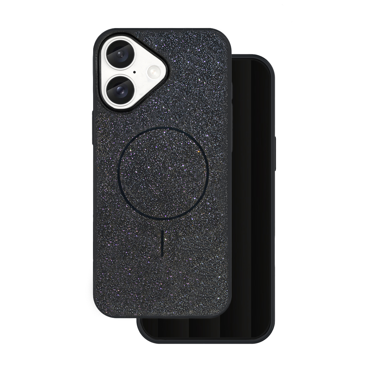 TFO Puzdro Glitter Thin Mag pre iPhone 16e / 17e čierne