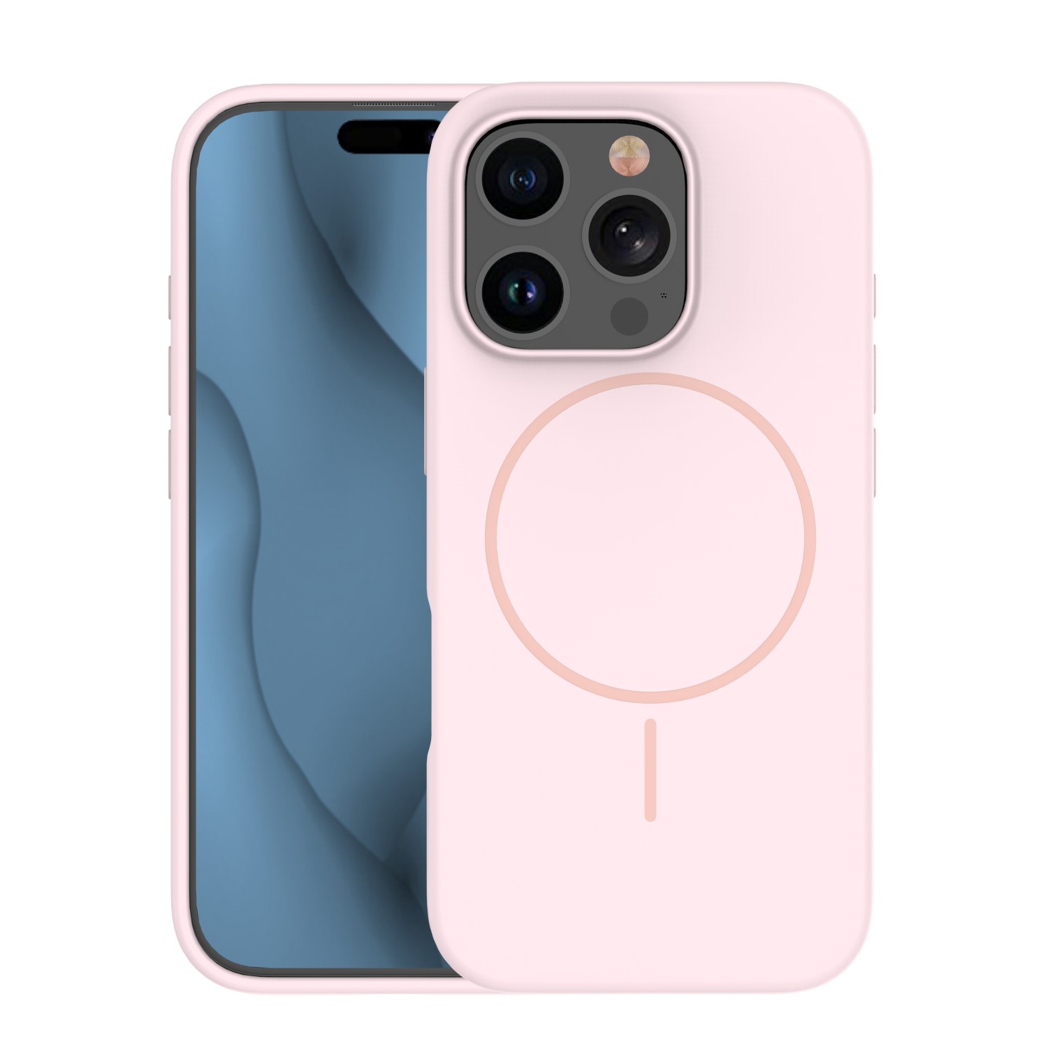 TFO Tenké silikónové puzdro Mag pre iPhone 17 Air 6,6" svetloružové